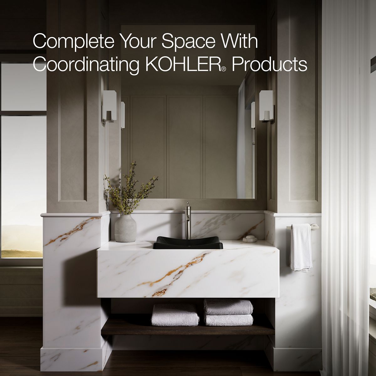 KOHLER K-2833 DemiLav 18-1/4" rectangular vessel bathroom sink, no overflow
