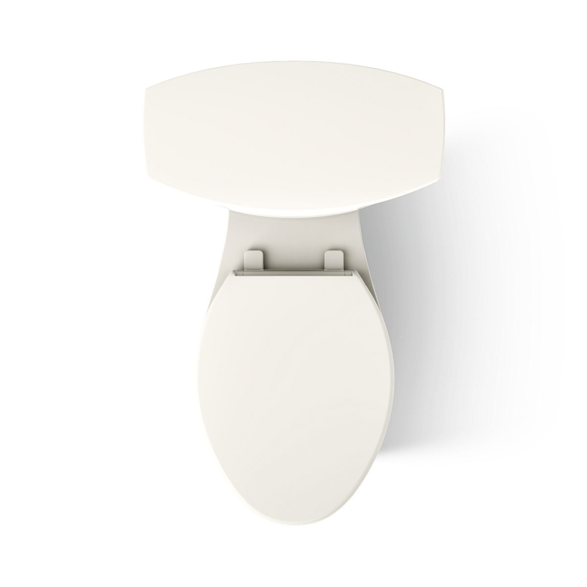 KOHLER K-30688 Kelston ContinuousClean Tall Two-piece Elongated Toilet, 1.28 GPF, Biscuit - top view of product