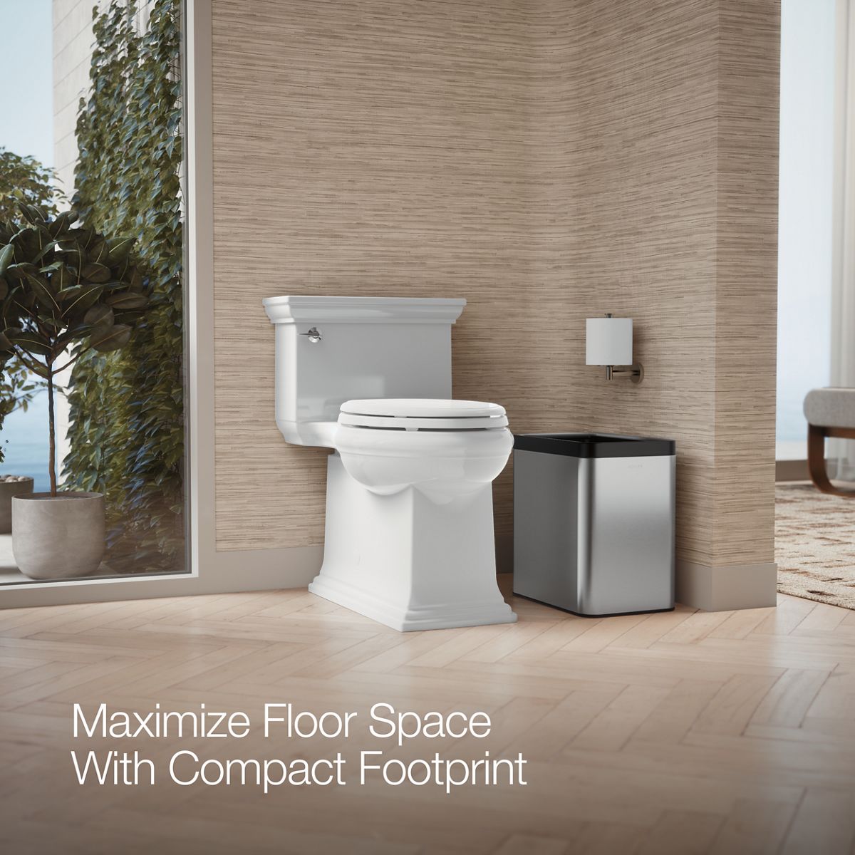 KOHLER K-31314 25-liter open-top trash can