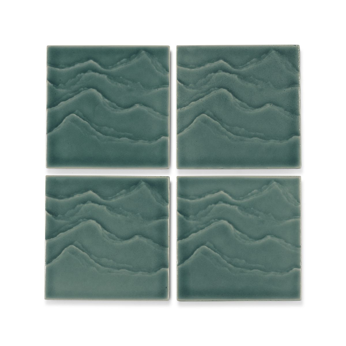 KOHLER Landshapes™ by Daniel Arsham 4" x 4" Feature Tile produced by the KOHLER WasteLAB