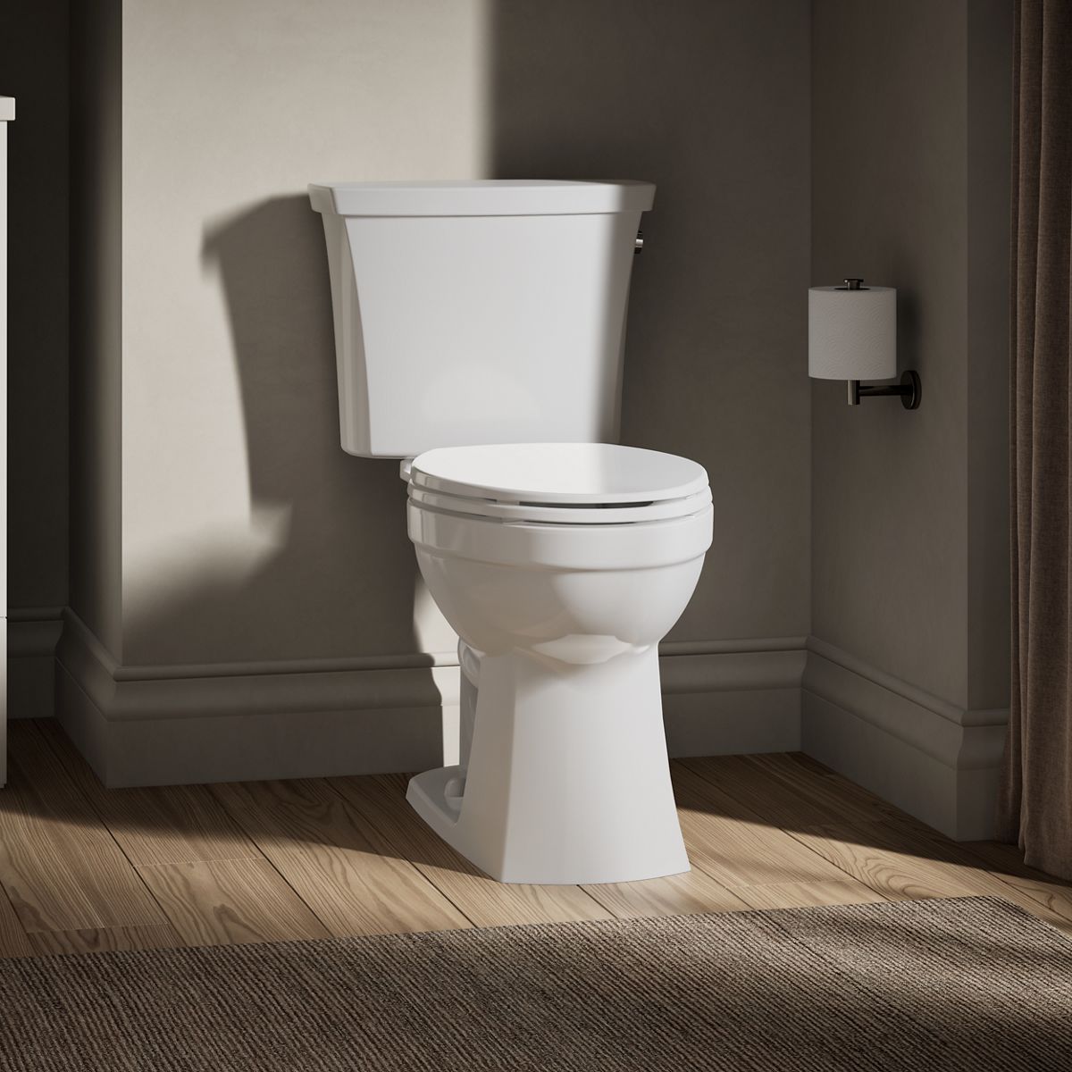 KOHLER K-32810-RA Kelston Two-piece elongated toilet, 1.28 gpf - White