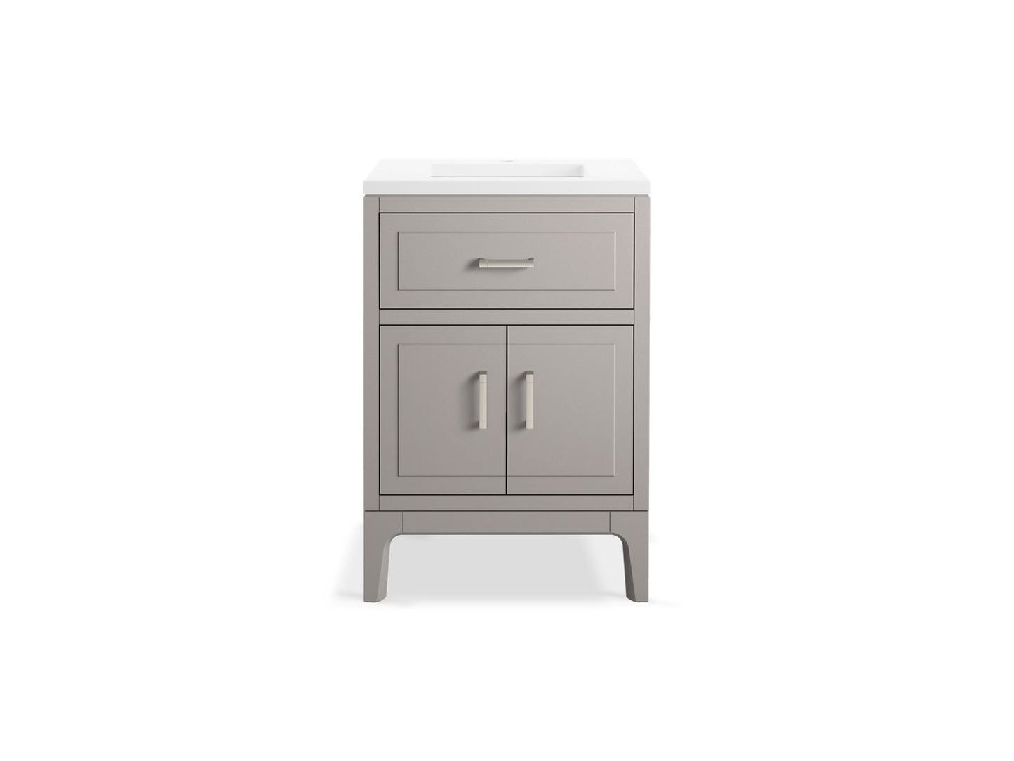 KOHLER K-33551-ASB Seer 24" bathroom vanity cabinet with sink and quartz top