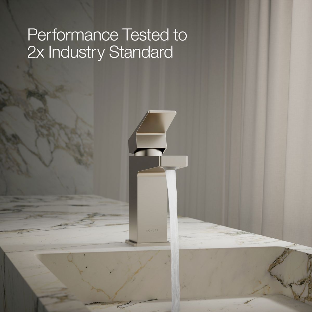 KOHLER Honesty Single-handle bathroom sink faucet, 0.5 gpm