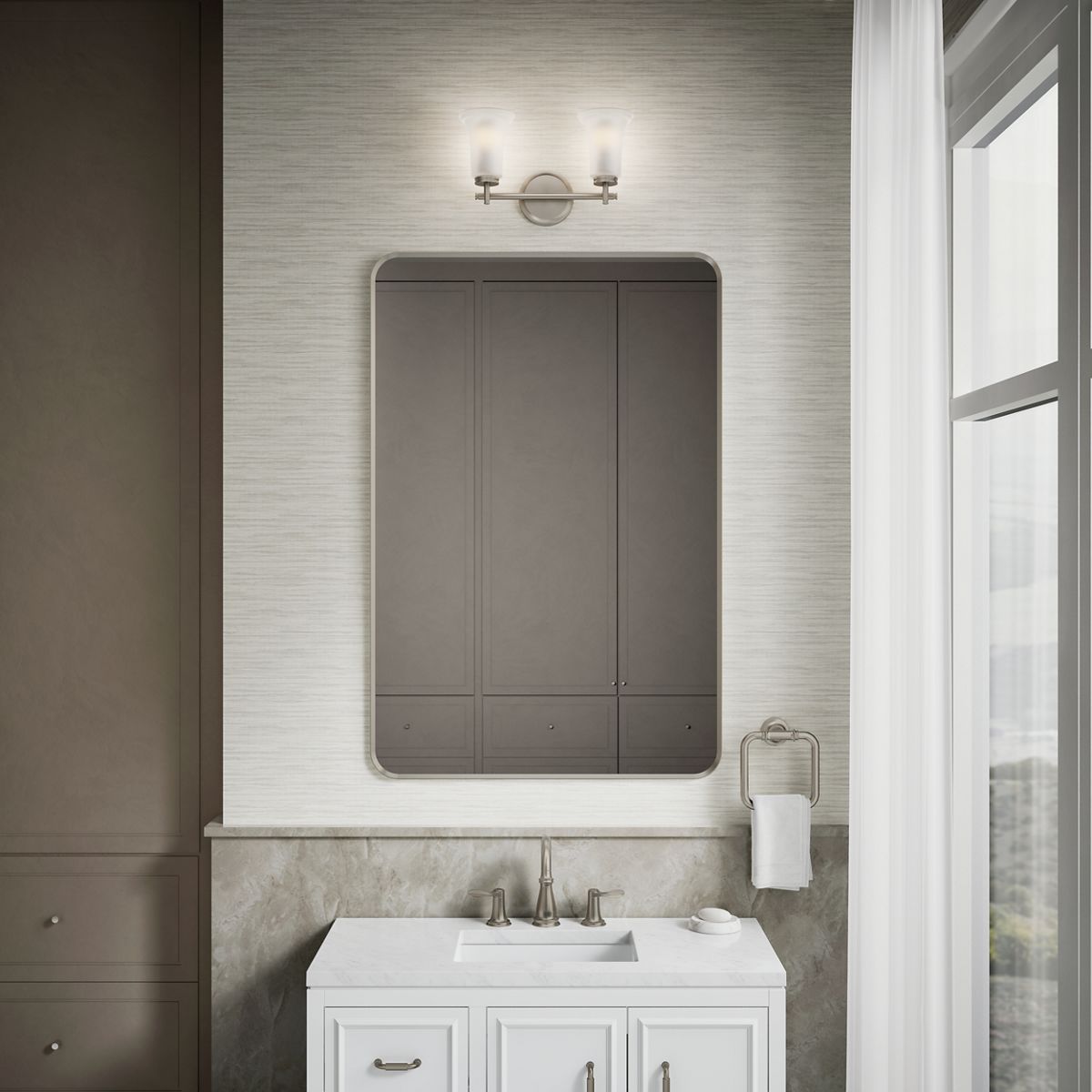 Up to 2 walls & multiple product categories visible in use