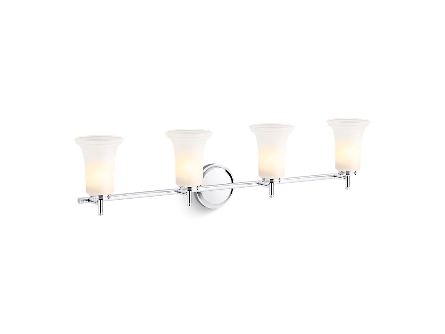 KOHLER K-38407-SC04 Bellera Four-light sconce with frosted shades