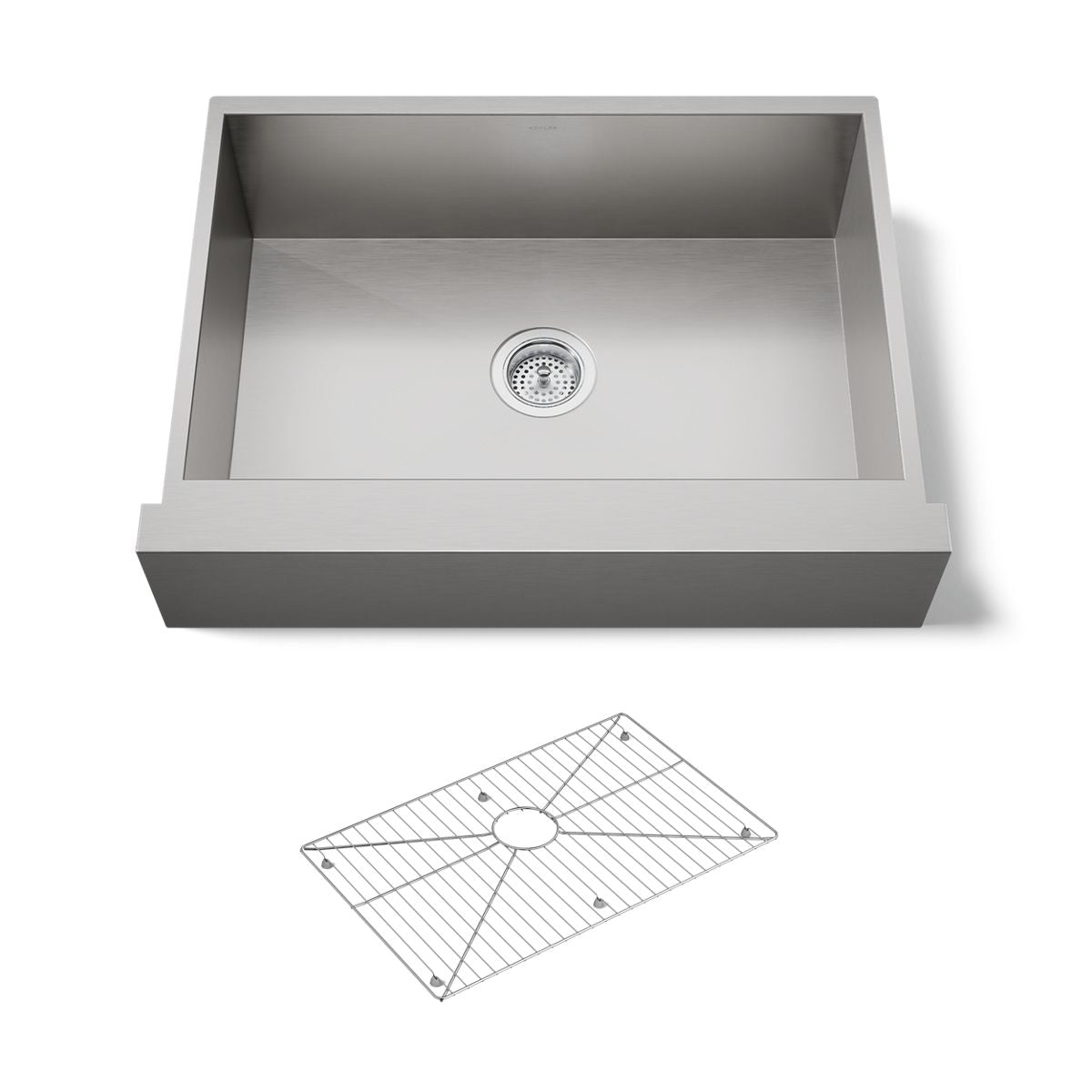 KOHLER K-3936 Vault 29-1/2" undermount single-bowl farmhouse kitchen sink