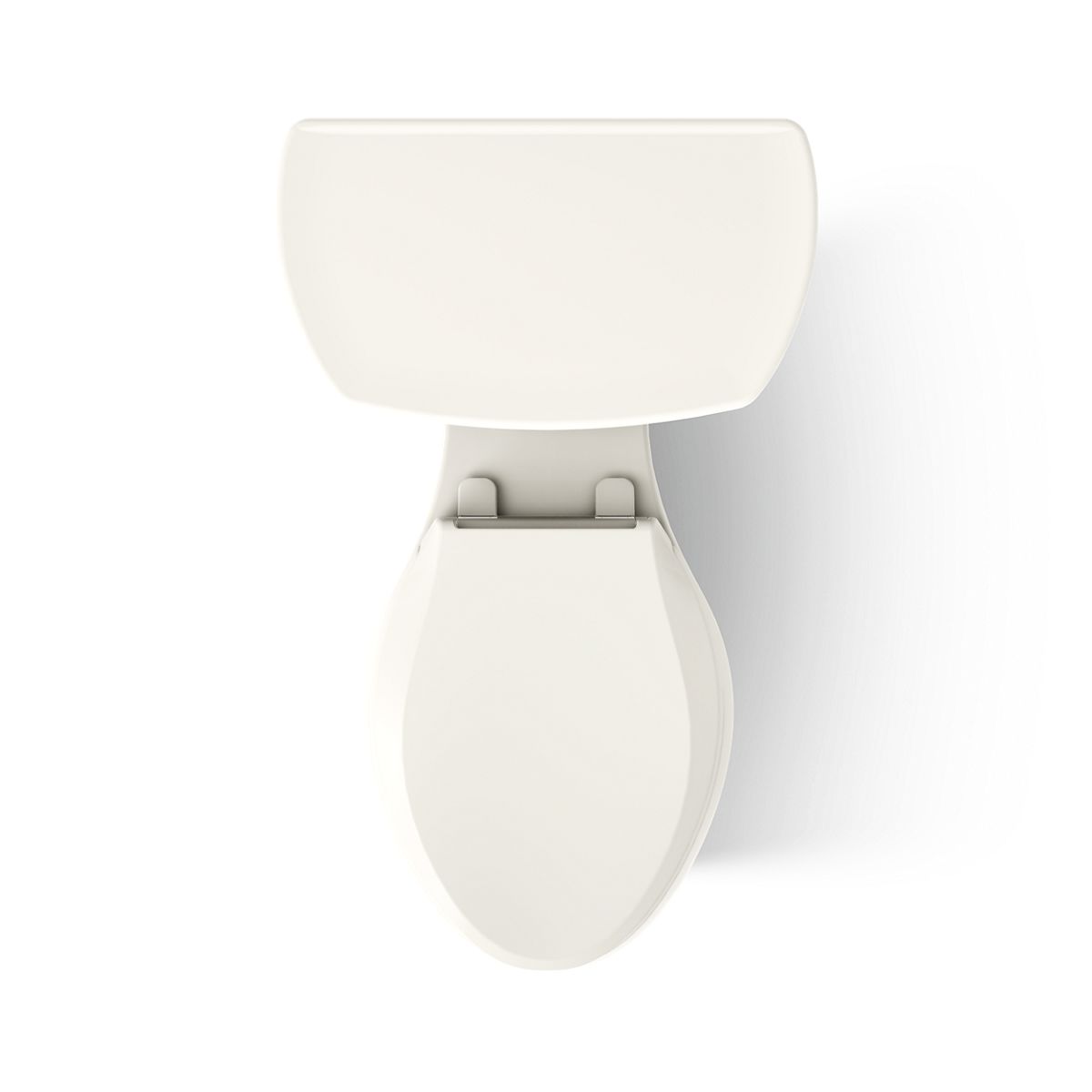 KOHLER K-3948-RA Wellworth Two-piece elongated 1.28 gpf toilet with right-hand trip lever and 14" rough-in, biscuit - view 5