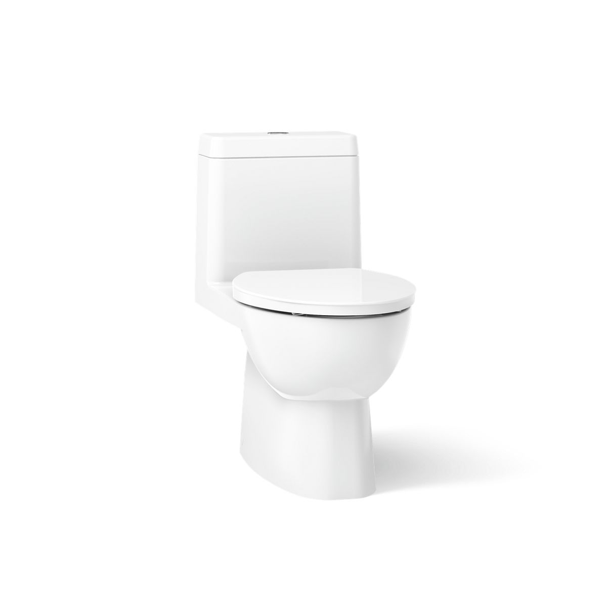 KOHLER K-3983-S Reach One-piece compact elongated dual-flush toilet with slow-close seat