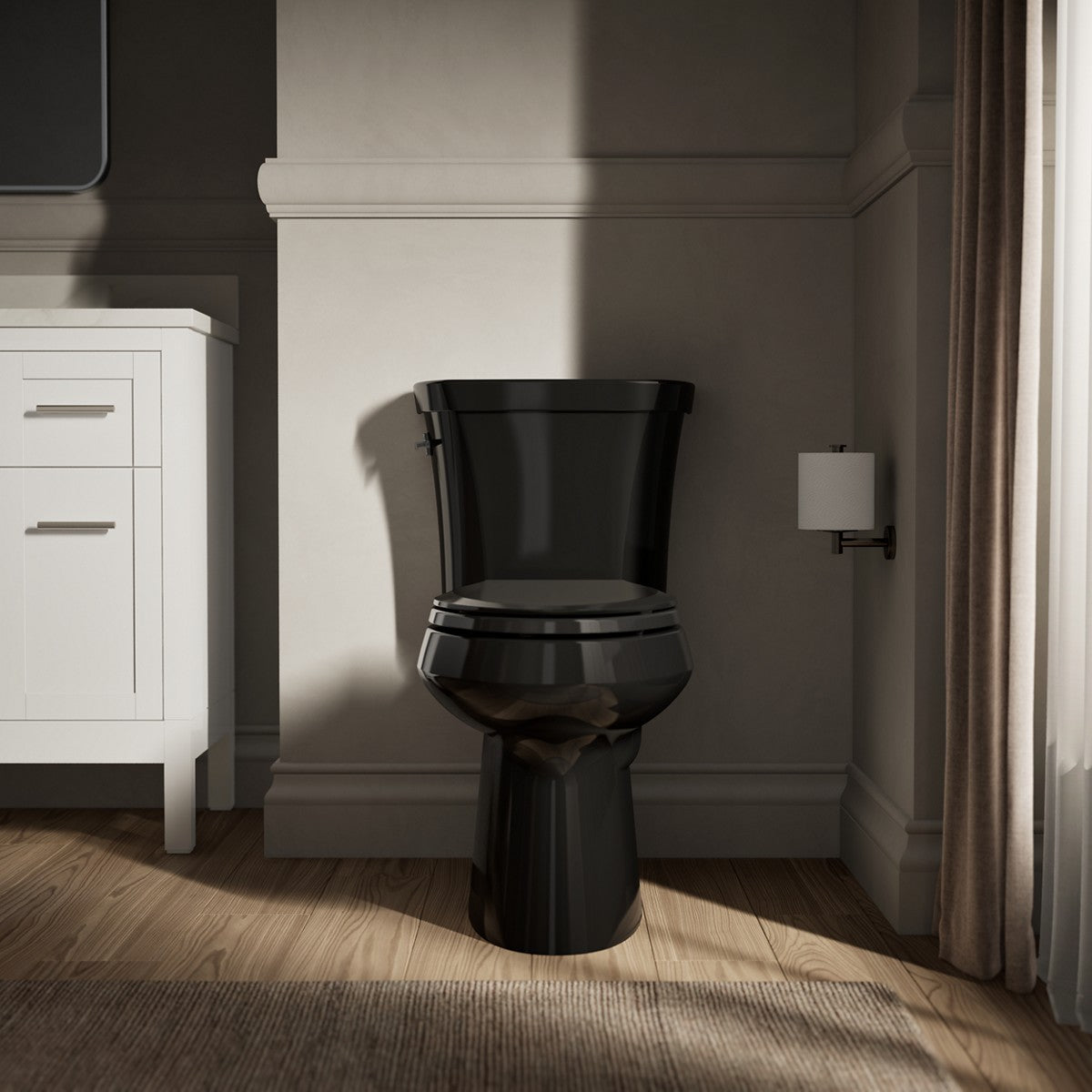 KOHLER K-3989 Highline ComForteeight Two-piece elongated dual-flush chair height toilet