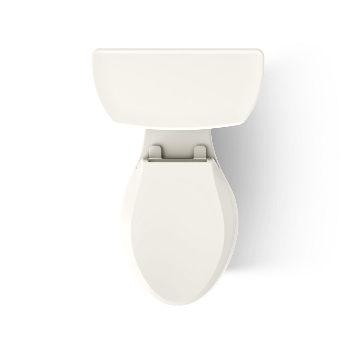 KOHLER K-3998-RA Wellworth Two-piece elongated 1.28 gpf toilet with right-hand trip lever, biscuit - view 5
