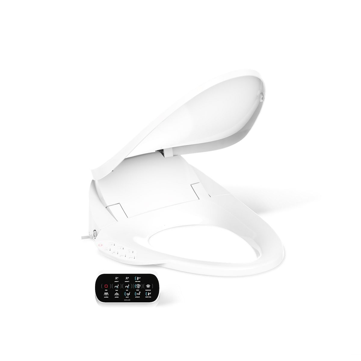 KOHLER K-4108 PureWash E750 Elongated bidet toilet seat with remote control