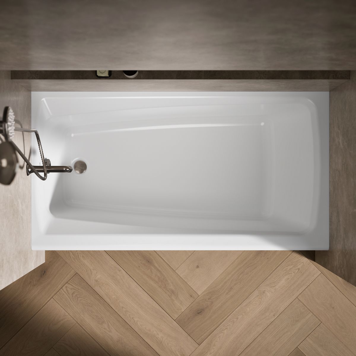 KOHLER K-505 Mendota 60" x 32" alcove bath, left drain