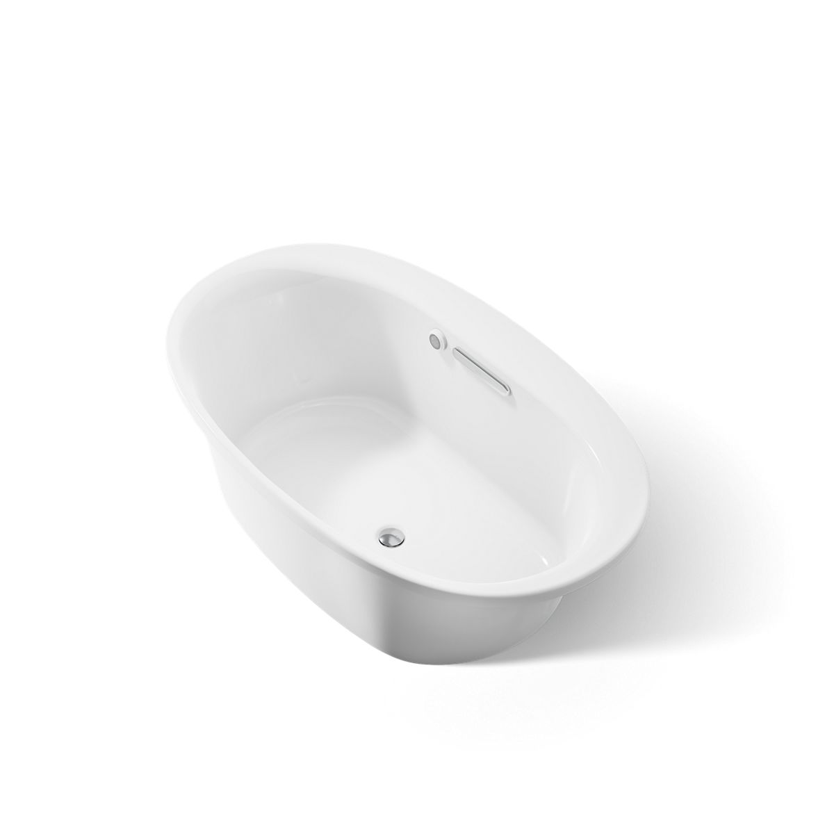 KOHLER K-5713-W1 Underscore 59-3/4" x 35-3/4" drop-in bath with Bask heated surface