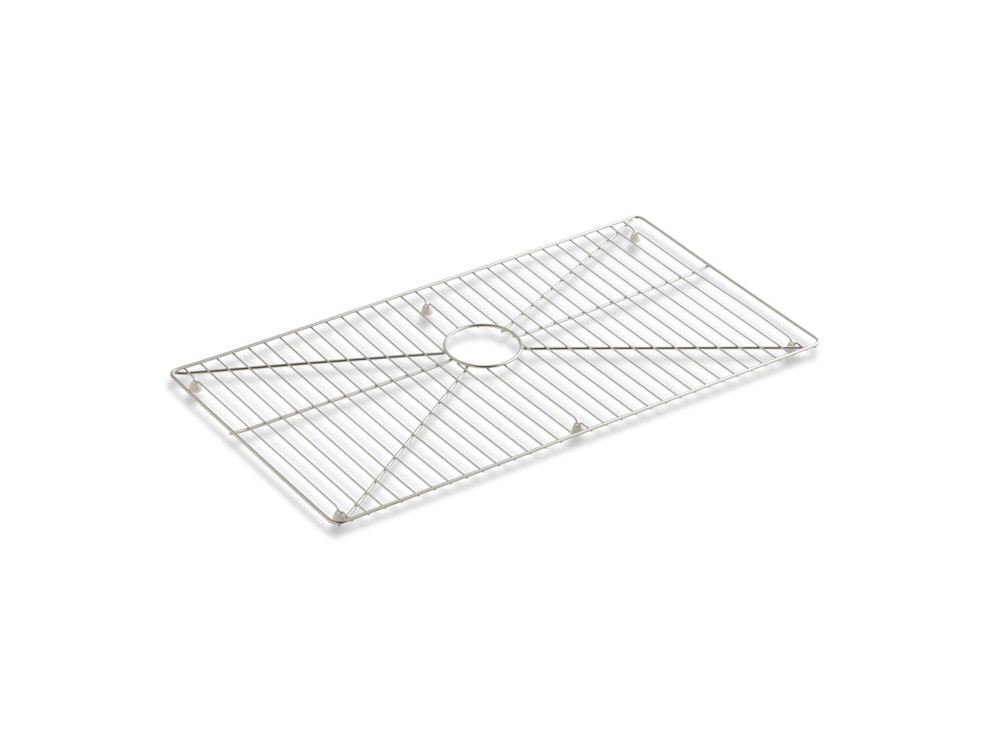 KOHLER K-6474 Vault Stainless steel sink rack, 32" x 16-11/16" for 36" single-bowl apron-front sink