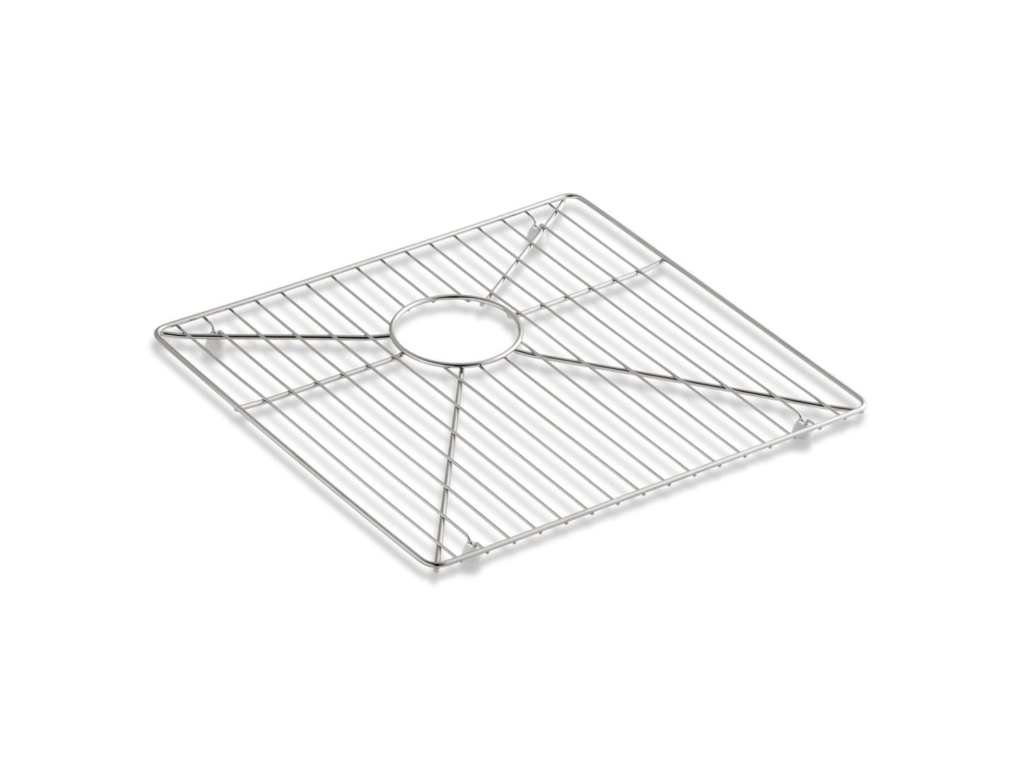 KOHLER K-6646 Vault Strive Stainless steel sink rack for left bowl, 16-15/16" x 15-15/16"