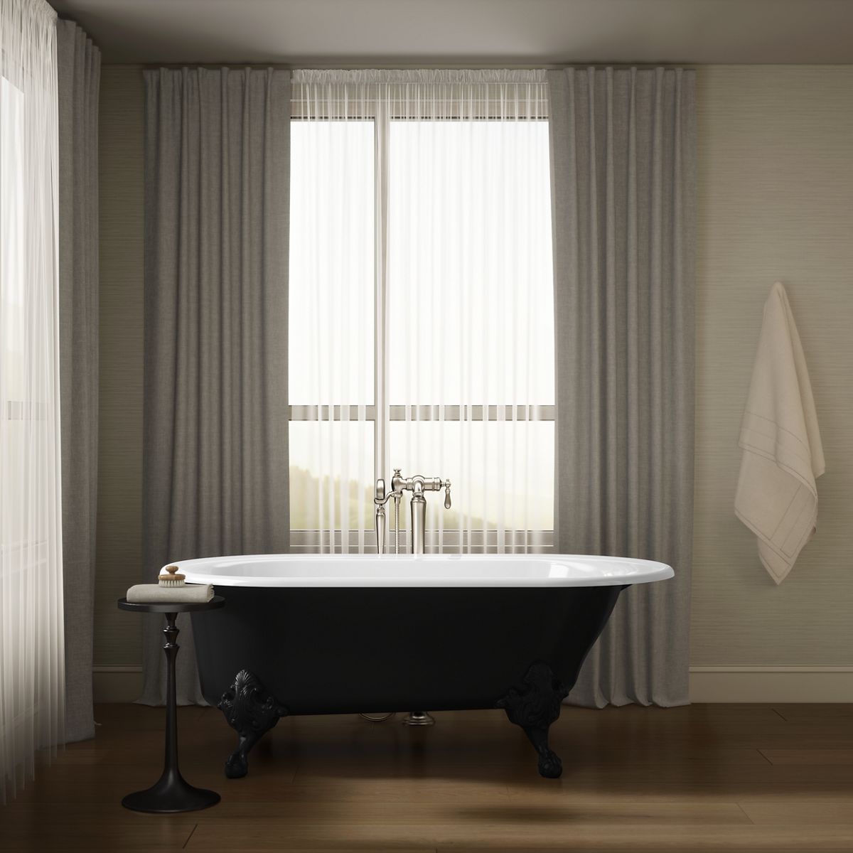 KOHLER K-710-P5 Iron Works Historic 66" x 36" freestanding bath