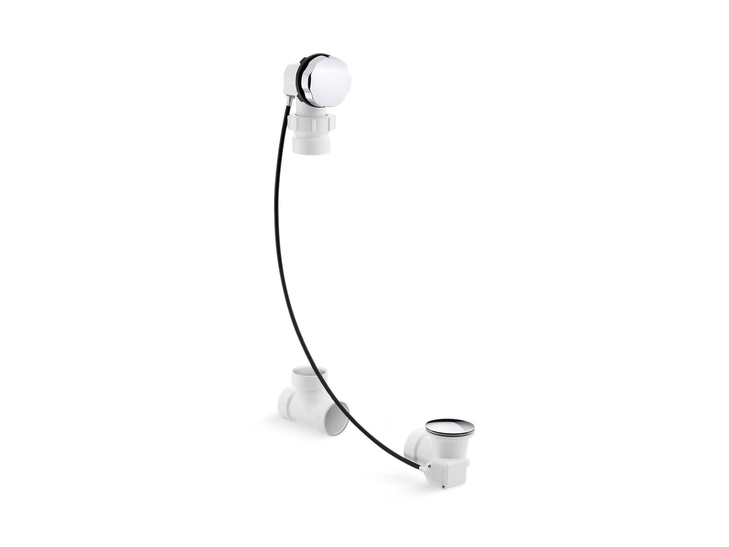 KOHLER K-7214 Clearflo Cable bath drain, less PVC tubing