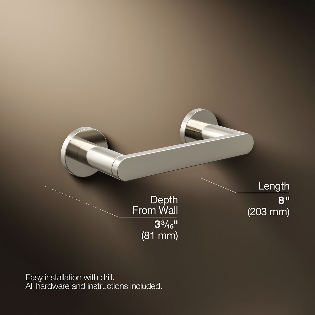 KOHLER Composed Pivoting toilet paper holder