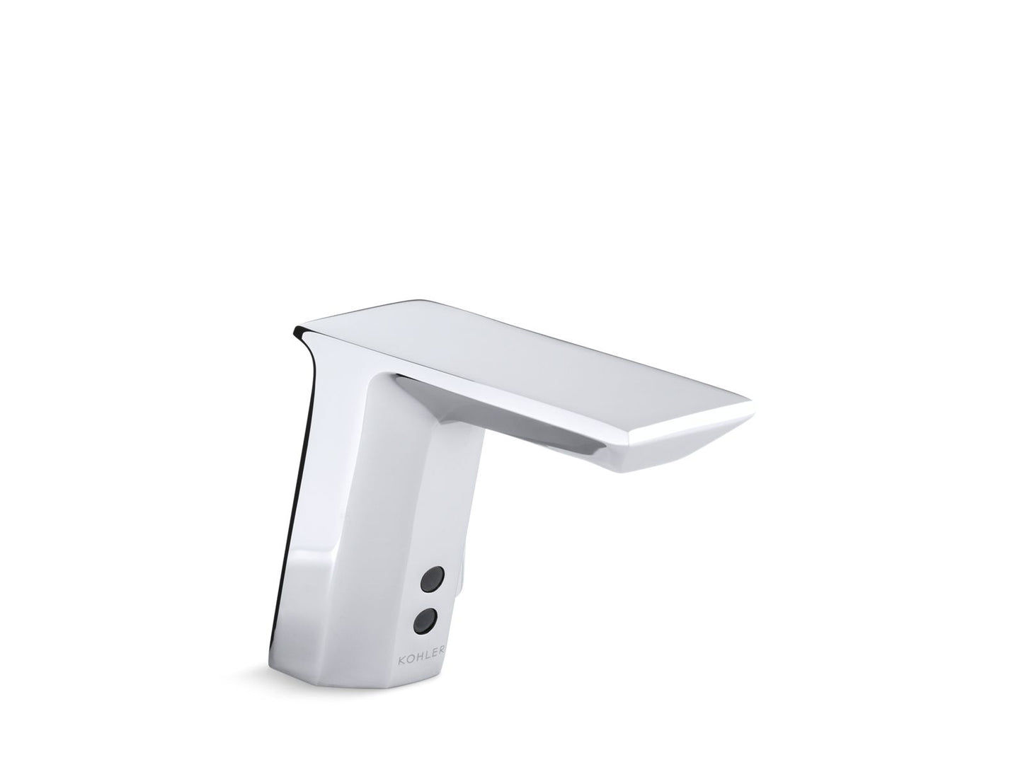 KOHLER K-7516 Geometric Touchless single-hole lavatory faucet with Insight sensor technology, HES-powered, 0.5 gpm