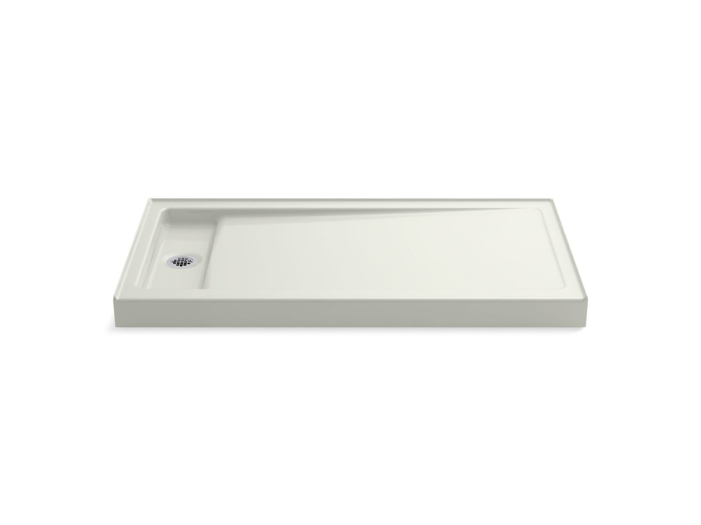 KOHLER K-9165 Bellwether 60" x 32" alcove shower base, left offset drain