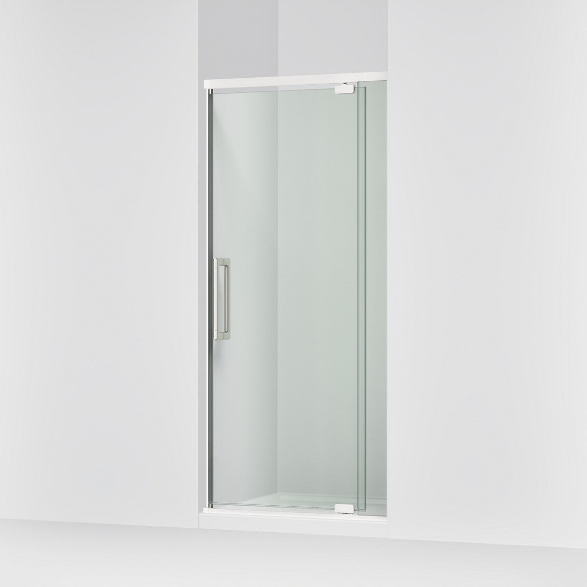 KOHLER K-CA37598-8L Statement 76" H pivot shower door with 5/16"-thick glass, bright polished silver - view 4