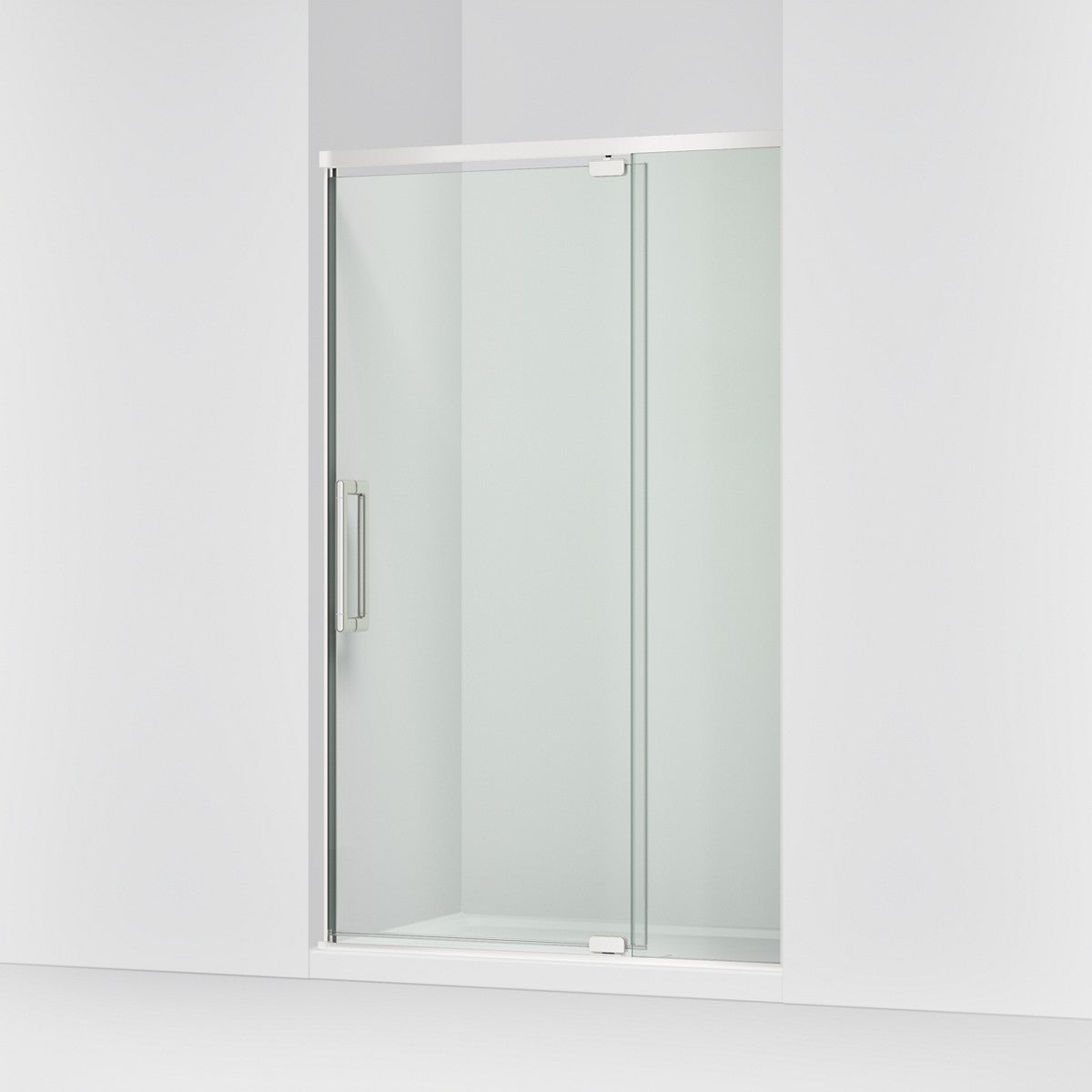 KOHLER K-CA37599-8L Statement 76" H pivot shower door with 5/16"-thick glass, bright polished silver - view 4