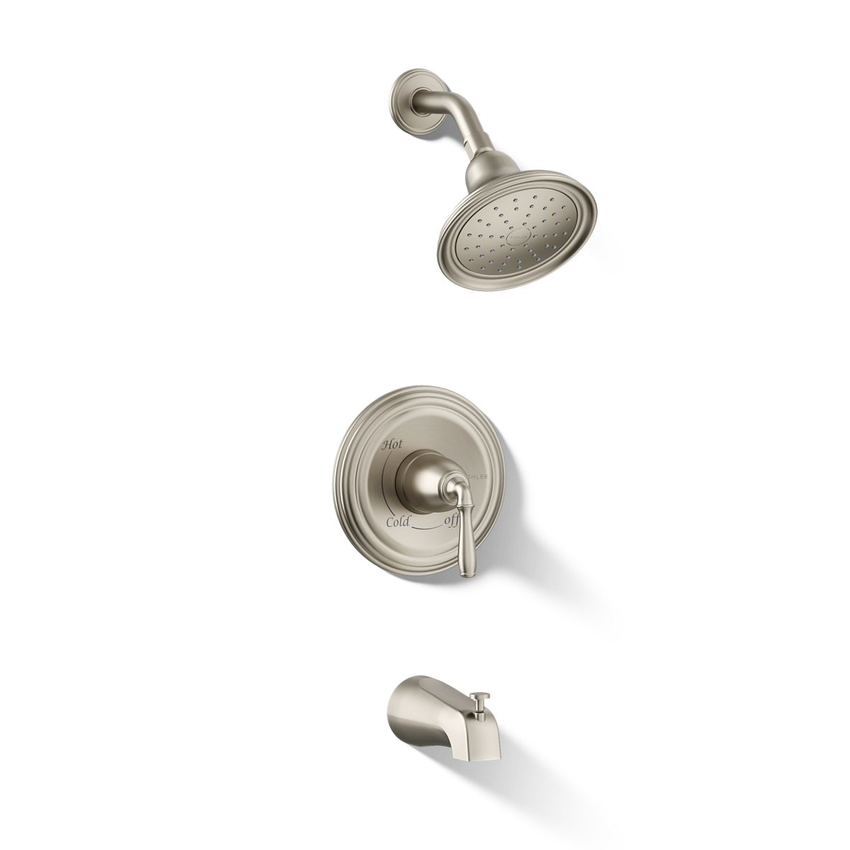 KOHLER K-TS395-4SG Devonshire Rite-Temp bath and shower trim kit, 1.75 gpm, slip-fit spout