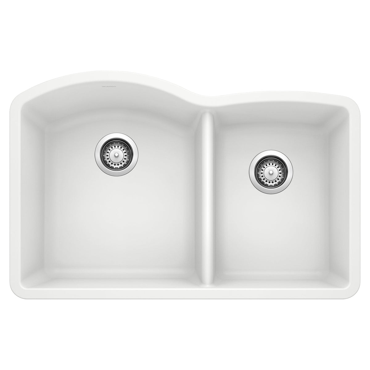 BLANCO 440180 Diamond 1-3/4 Double Bowl Kitchen Sink - White