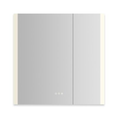 Robern AR3030D4FP2LE 30" x 30" x 4", Edge Lit, TUN Lighting, Warm White (2700K) to Cool White (5600K), Dimmable, Interior Lig