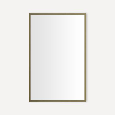 Robern CC2030D4TF87SC Thin Framed Metal Cabinet, 20" x 30" x 4", Aged Brass, Slow-Close Hinges
