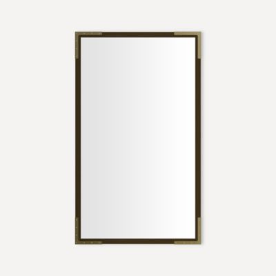 Robern CC2440D4ND35SC Industrial Metal Cabinet, 24" x 40" x 4", Bronze with Aged Brass, Slow-Close Hinges