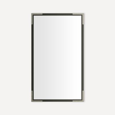 Robern CM2440ND34 Industrial Metal Mirror, 24" x 40" x 1-3/4", Iron Black with Brushed Pewter