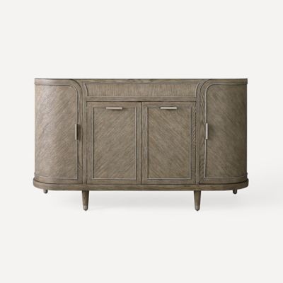 Robern CVRO5620569 Rosebrook Vanity, 55-3/4" x 32-13/16" x 22-3/8", Gray Oak with Brushed Pewter, No Vanity Top