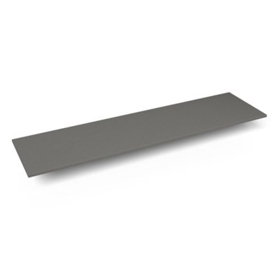 Robern TE73G91 Quartz Stone Vanity Top, 73" x 3/4" x 19", Dry Top, Stone Gray
