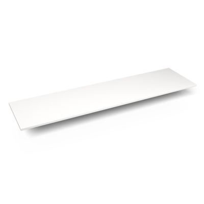 Robern TE73G93 Quartz Stone Vanity Top, 73" x 3/4" x 19", Dry Top, White Zeus Extreme