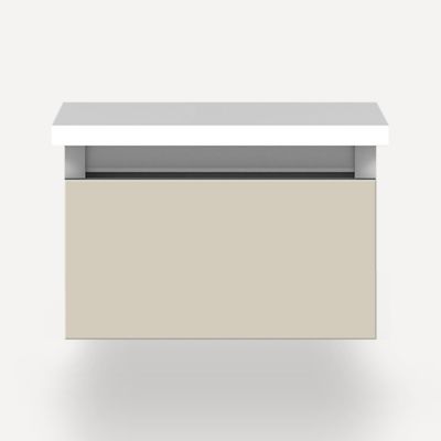 Robern VM12H1D21F16S 12" x 7-1/2" x 21", Matte Sand, Full Drawer, Selectable Night Light, 2700K/4000K Temperature (Warm/Cool