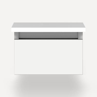 Robern VM12H1D21F21N 12" x 7-1/2" x 21", White, Full Drawer