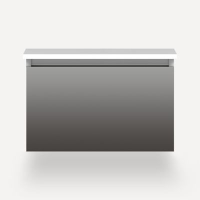 Robern VM24H2D21F11S 24" x 15" x 21", Tinted Gray Mirror, Full Drawer, Selectable Night Light, 2700K/4000K Temperature (Warm/