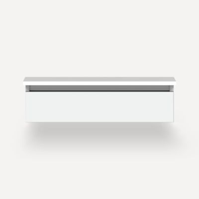 Robern VM30H1D21F26S 30" x 7-1/2" x 21", Matte White, Full Drawer, Selectable Night Light, 2700K/4000K Temperature (Warm/Cool