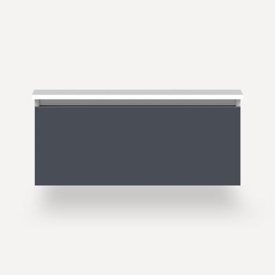 Robern VM36H2D21P17S 36" x 15" x 21", Matte Slate, Plumbing Drawer, Selectable Night Light, 2700K/4000K Temperature (Warm/Coo