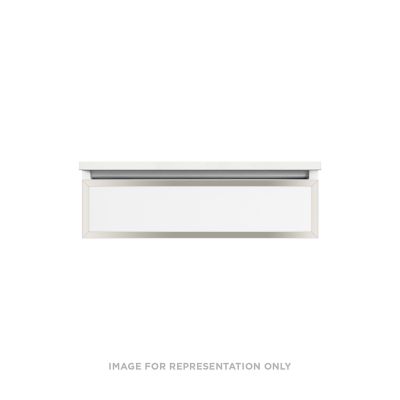 Robern VP30H1D21R12S77 Modular Vanity, 30" x 7-1/2" x 21", Satin Bronze, Polished Nickel Frame, False Front Drawer, Selectabl