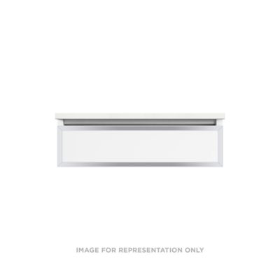 Robern VP30H1D21T12N76 Modular Vanity, 30" x 7-1/2" x 21", Satin Bronze, Chrome Frame, Tip Out Drawer