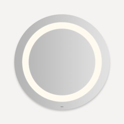 Robern YM0030CIFPD3 Vitality Lighted Mirror, 30" Round, Inset Light Pattern, Warm White (3000K), Dimmable, Defogger