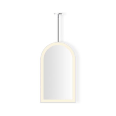 Robern YM2033APPFN3H84 Sculpt Lighted Mirror, 20" x 33" x 1-7/8", Polished SS, Perimeter Light Pattern, Warm White (3000K), D