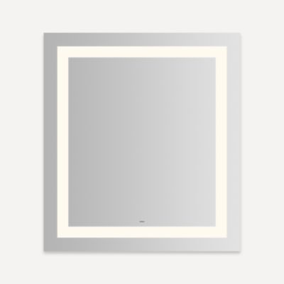 Robern YM3640RIFPD3 Vitality Lighted Mirror, 36" x 40" x 1-3/4", Inset Light Pattern, Warm White (3000K), Dimmable, Defogger