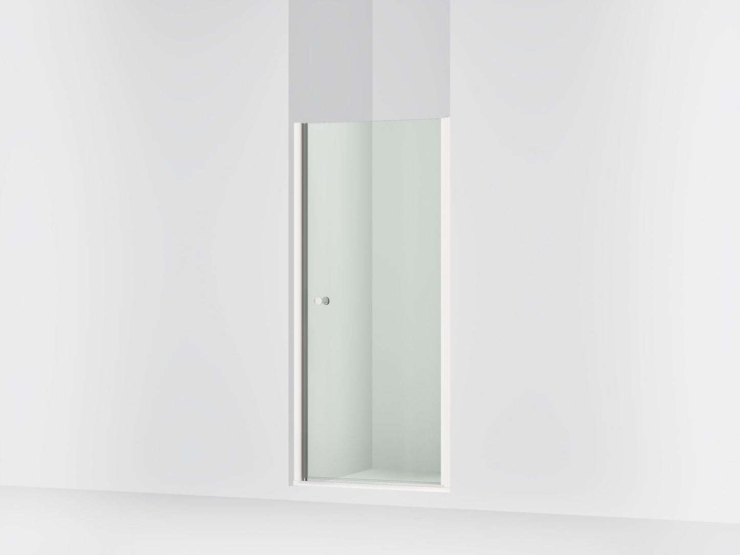 Sterling 39354-6L Finesse 67" H Pivot Shower Door with 1/4"-thick Glass, Bright Polished Silver