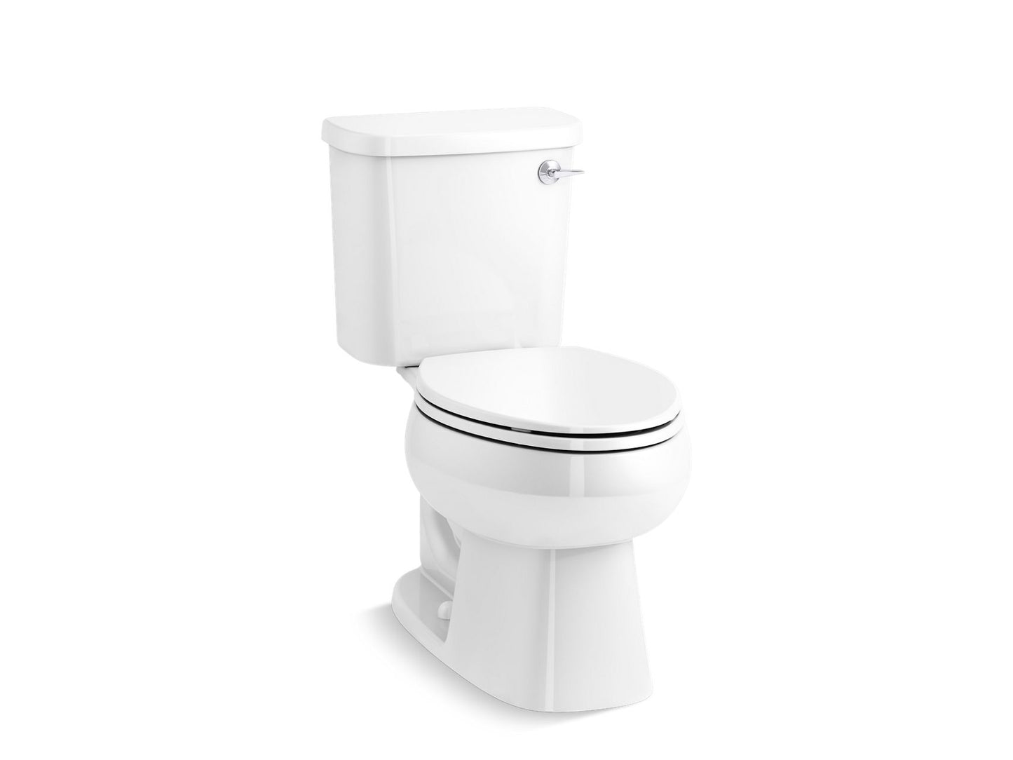 Sterling 402321-RA Windham Two-piece Elongated 1.28 GPF Toilet with Right-hand Trip Lever, White