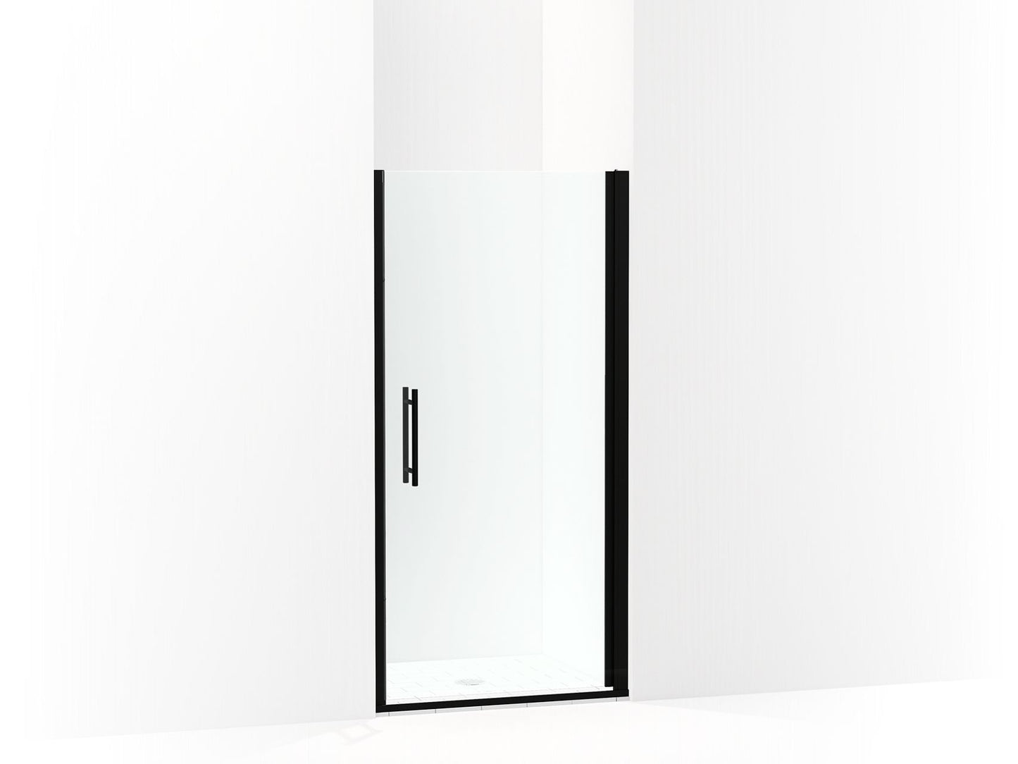 Sterling 5698-33 Finesse Headerless Frameless Pivot Shower Door 33" Max Opening x 67" H, Matte Black