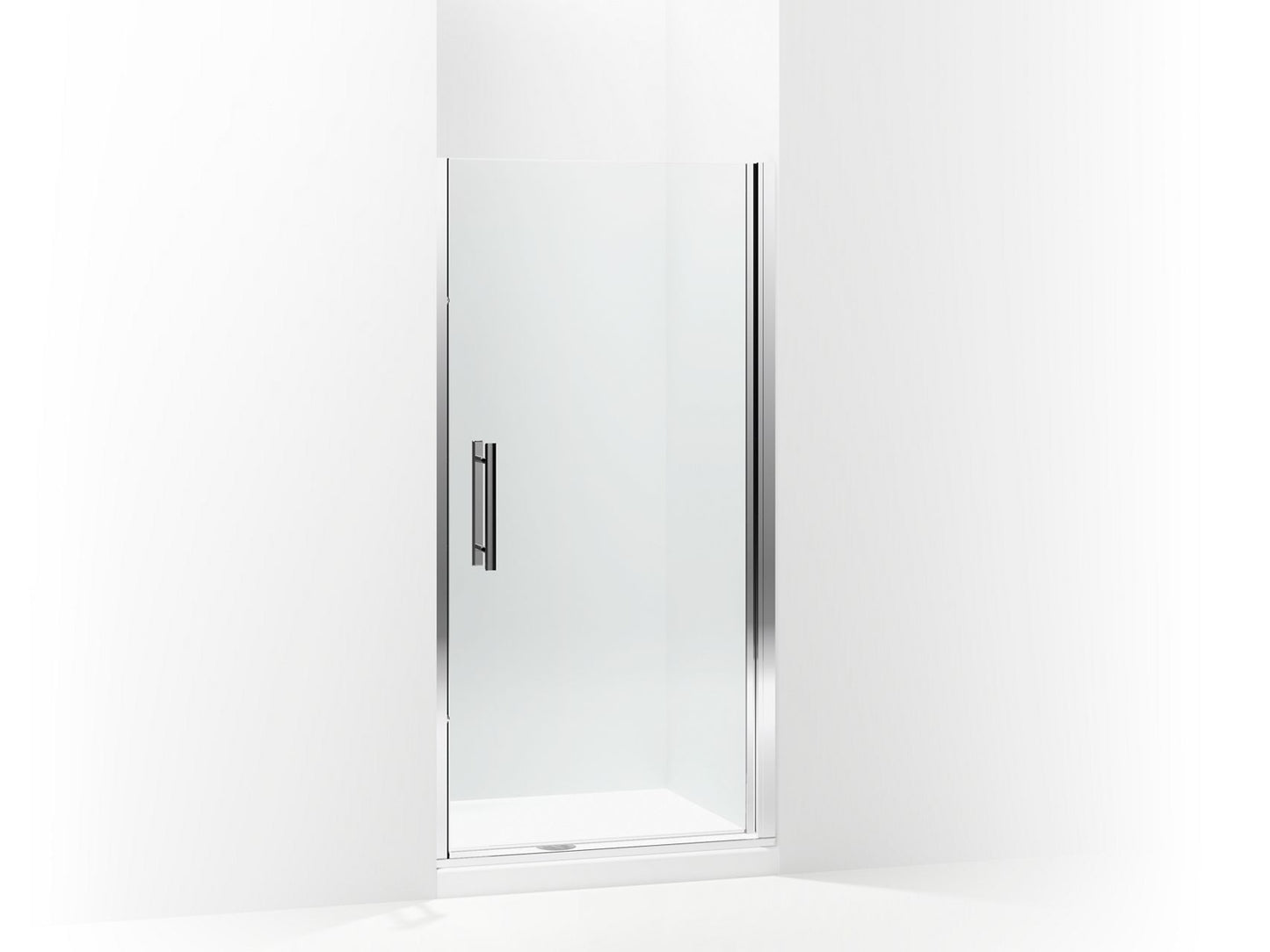 Sterling 5699-39 Finesse Peak Headerless Frameless Pivot Shower Door 39" Max Opening x 67" H, Silver