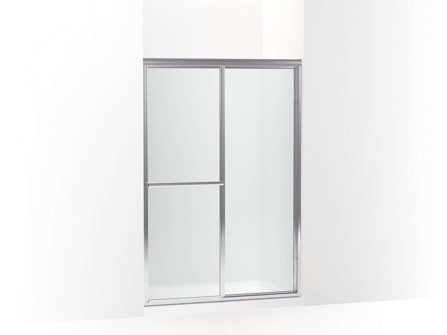 Sterling 572116-3G06 Deluxe 70" H Sliding Shower Door with 1/8"-thick Glass, Silver